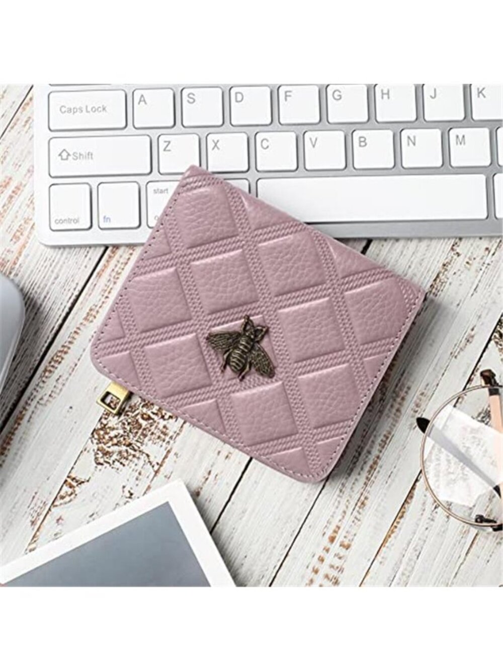 Womens Wallet RFID Blocking Small Compact Bifold Genuine Leather Pocket Wallet - Picture 6 of 7